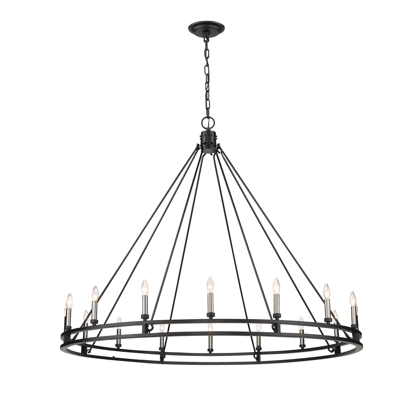 Dennison 16 Light Chandelier Matte Black