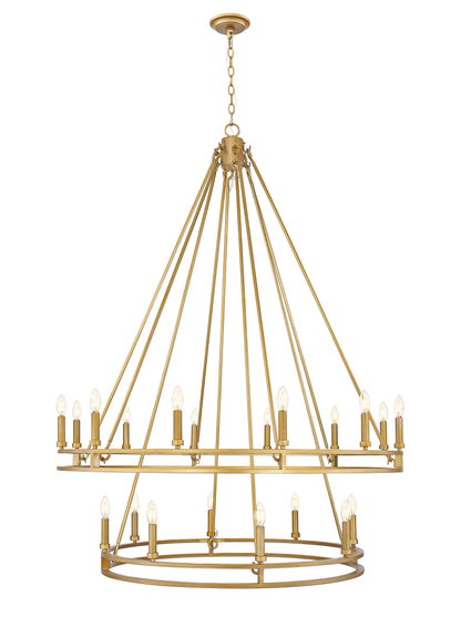 Dennison 20 Light Chandelier Signature Brass