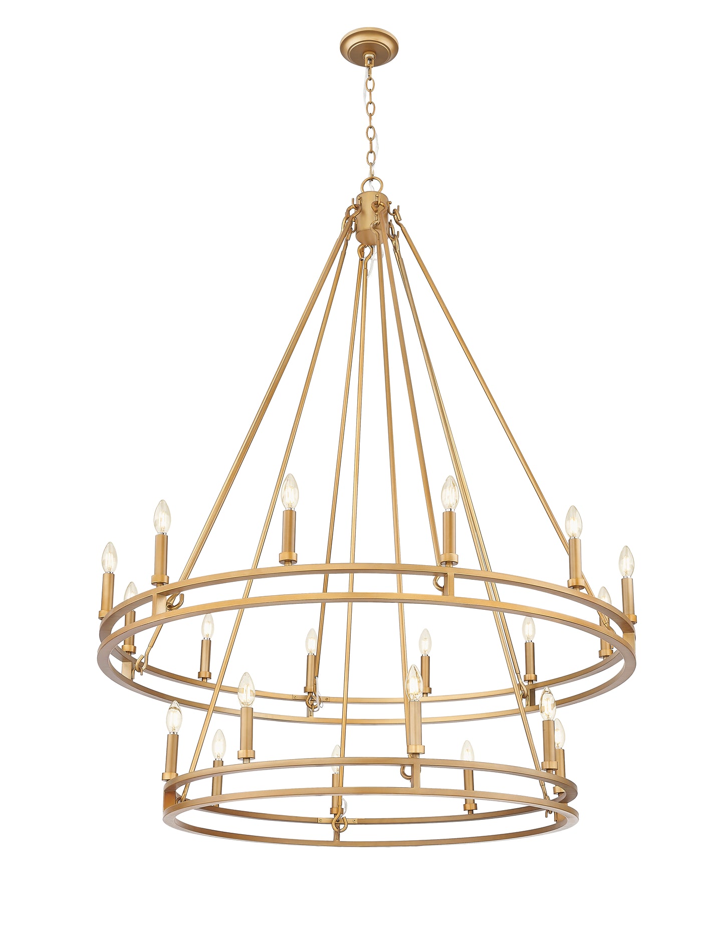 Dennison 20 Light Chandelier Signature Brass