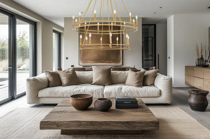 Dennison 20 Light Chandelier Signature Brass