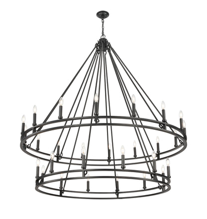 Dennison 28 Light Chandelier Matte Black