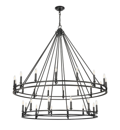 Dennison 28 Light Chandelier Matte Black