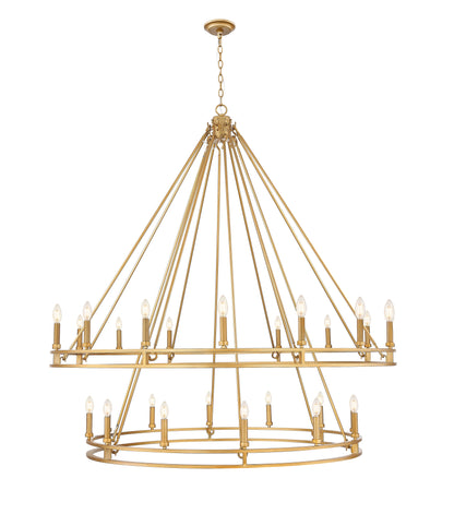 Dennison 28 Light Chandelier Signature Brass