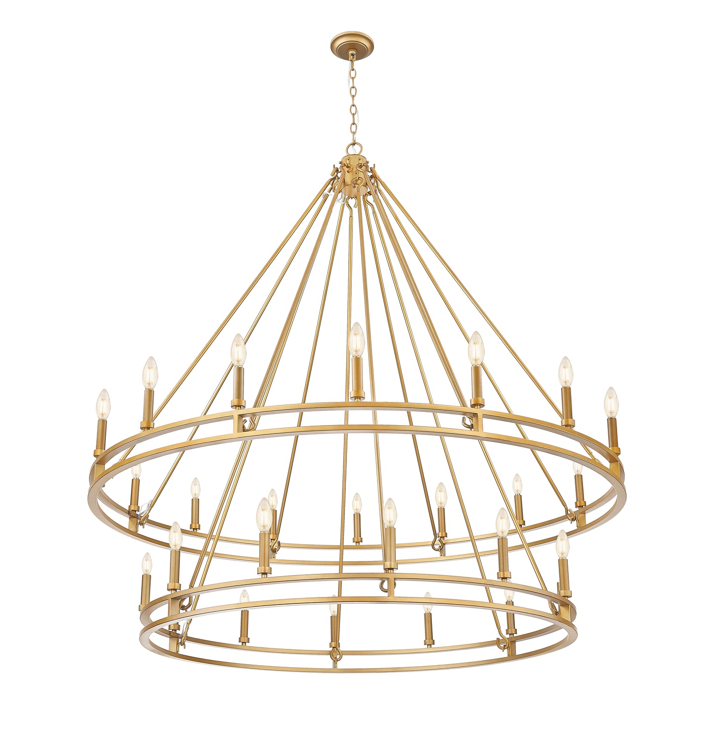 Dennison 28 Light Chandelier Signature Brass