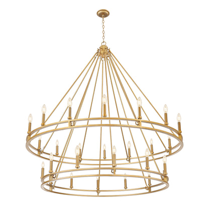 Dennison 28 Light Chandelier Signature Brass