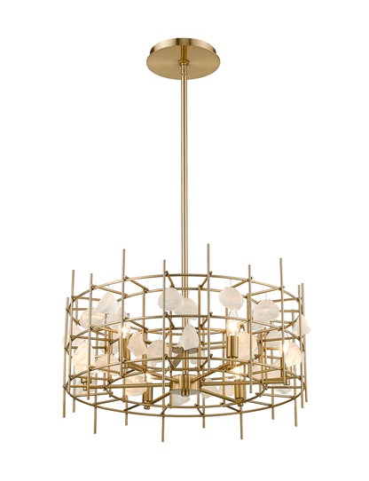 Garroway 6 Light Chandelier Aged Brass