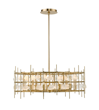 Garroway 9 Light Chandelier Aged Brass