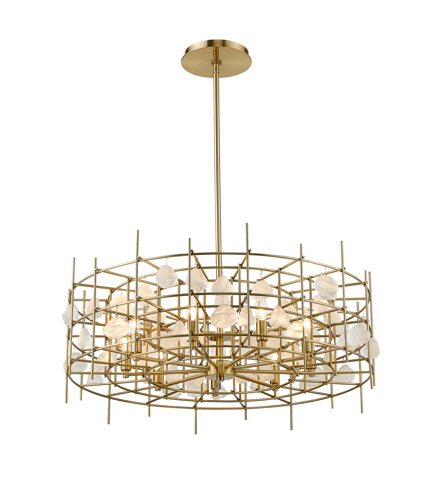 Garroway 9 Light Chandelier Aged Brass