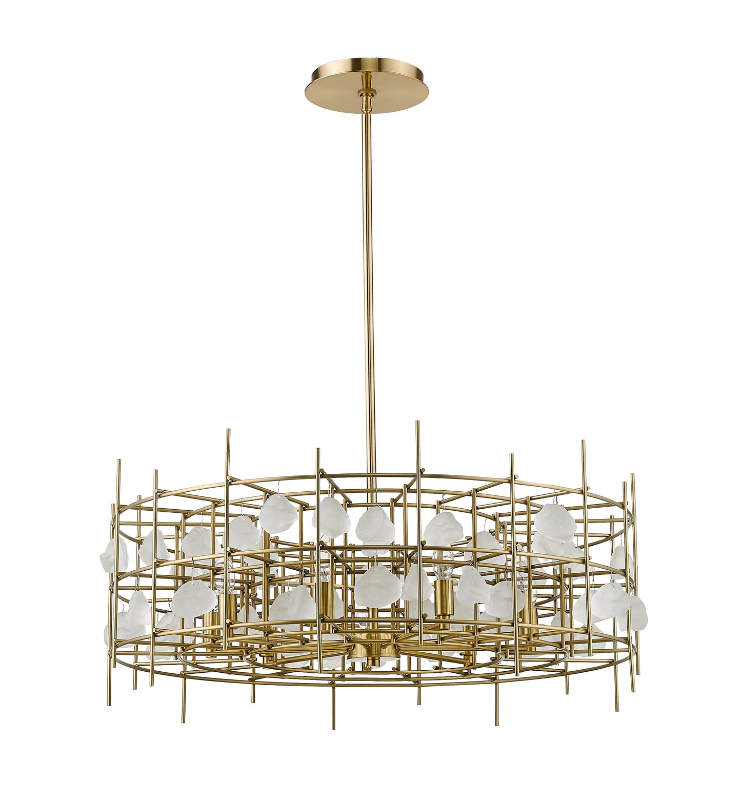 Garroway 9 Light Chandelier Aged Brass