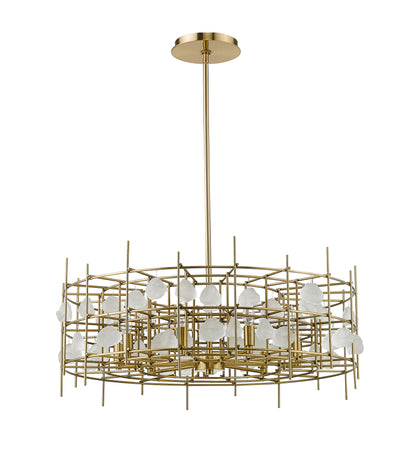 Garroway 9 Light Chandelier Aged Brass