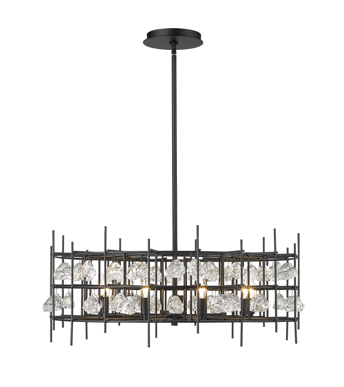 Garroway 9 Light Chandelier Matte Black