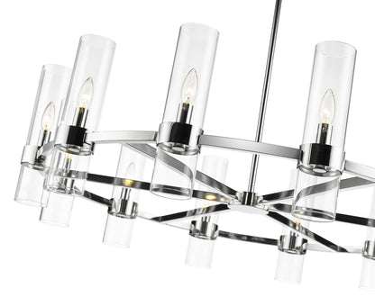Datus 12 Light Chandelier Polished Nickel