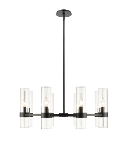 Datus 8 Light Chandelier Matte Black