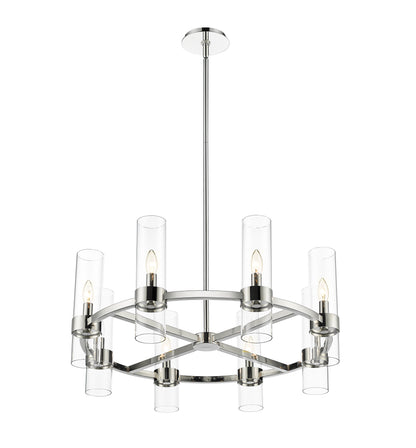Datus 8 Light Chandelier Polished Nickel