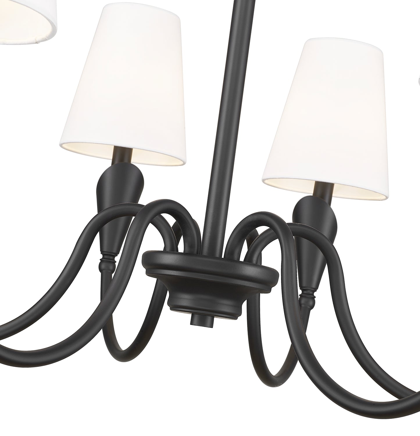 Claudelle 6 Light Chandelier Matte Black