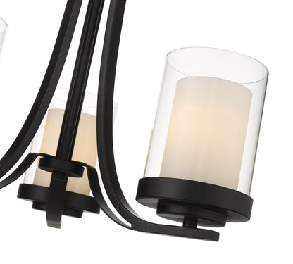 Willow 3 Light Chandelier Matte Black