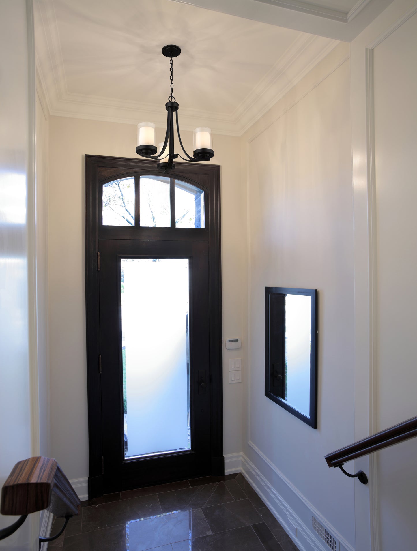 Willow 3 Light Chandelier Matte Black