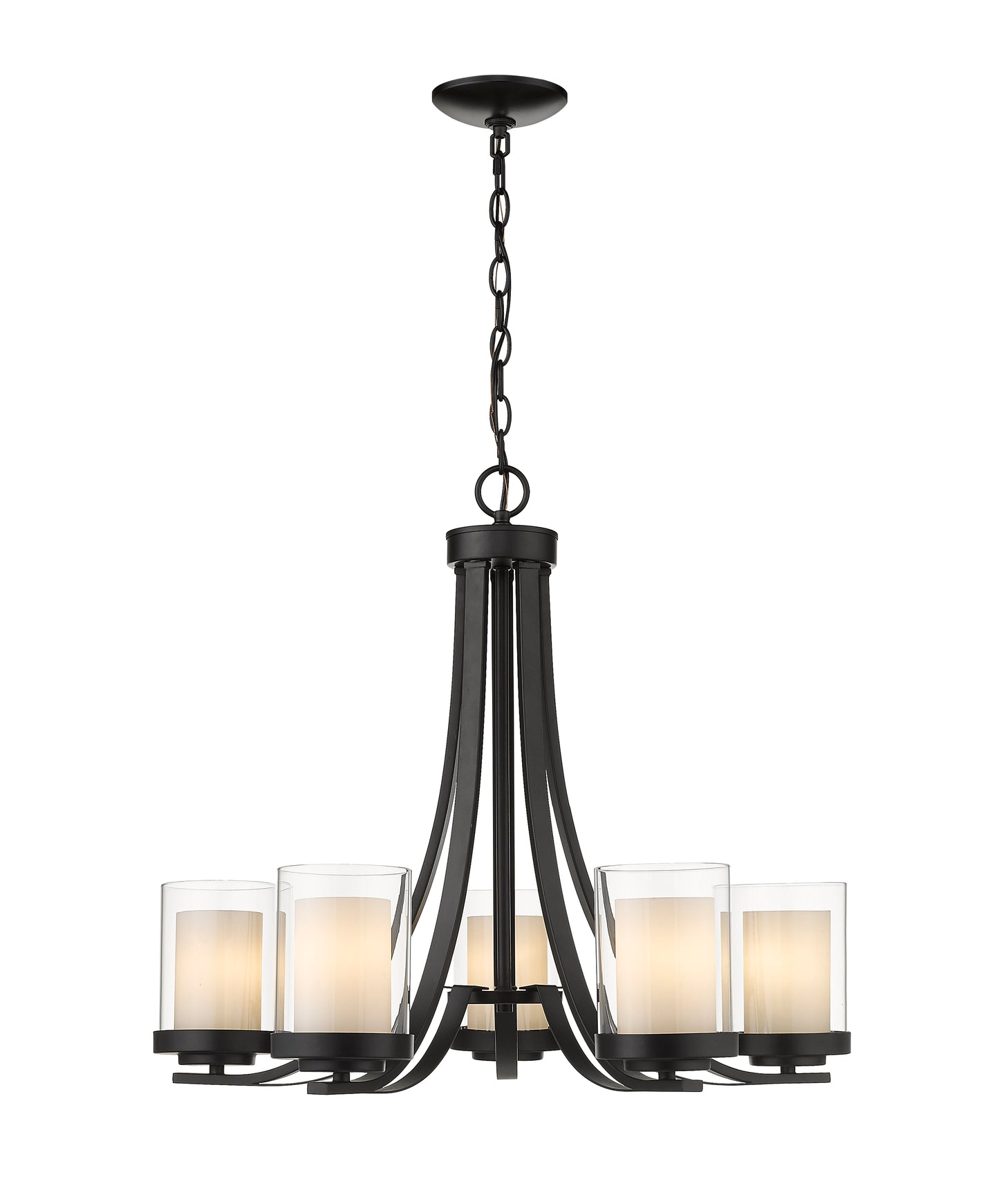 Willow 5 Light Chandelier Matte Black