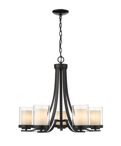 Willow 5 Light Chandelier Matte Black