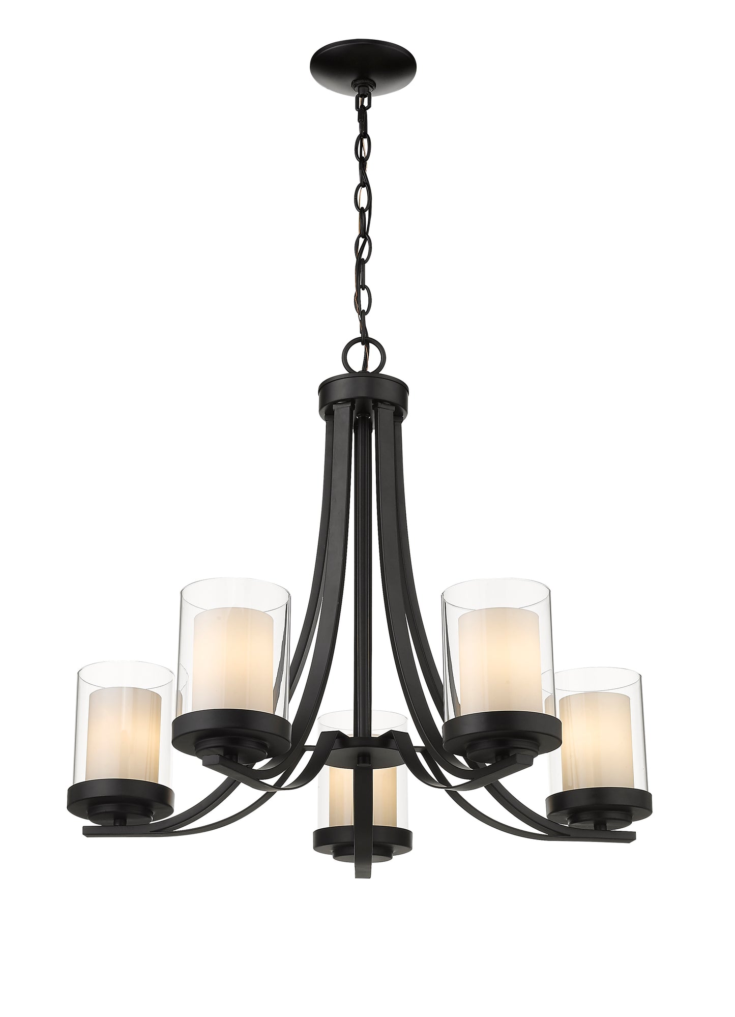Willow 5 Light Chandelier Matte Black