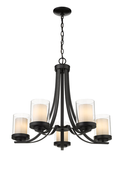 Willow 5 Light Chandelier Matte Black