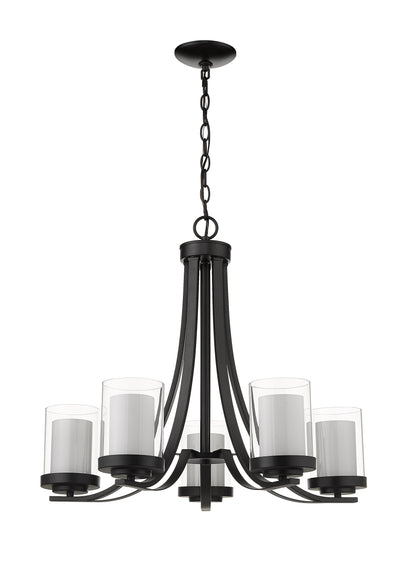 Willow 5 Light Chandelier Matte Black