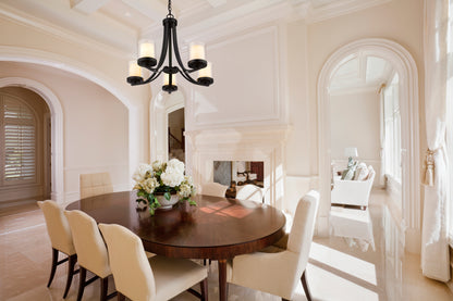 Willow 5 Light Chandelier Matte Black