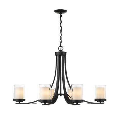 Willow 6 Light Chandelier Matte Black