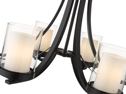 Willow 6 Light Chandelier Matte Black