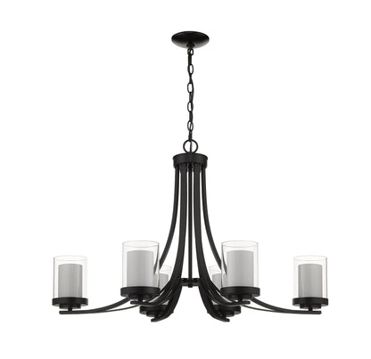 Willow 6 Light Chandelier Matte Black
