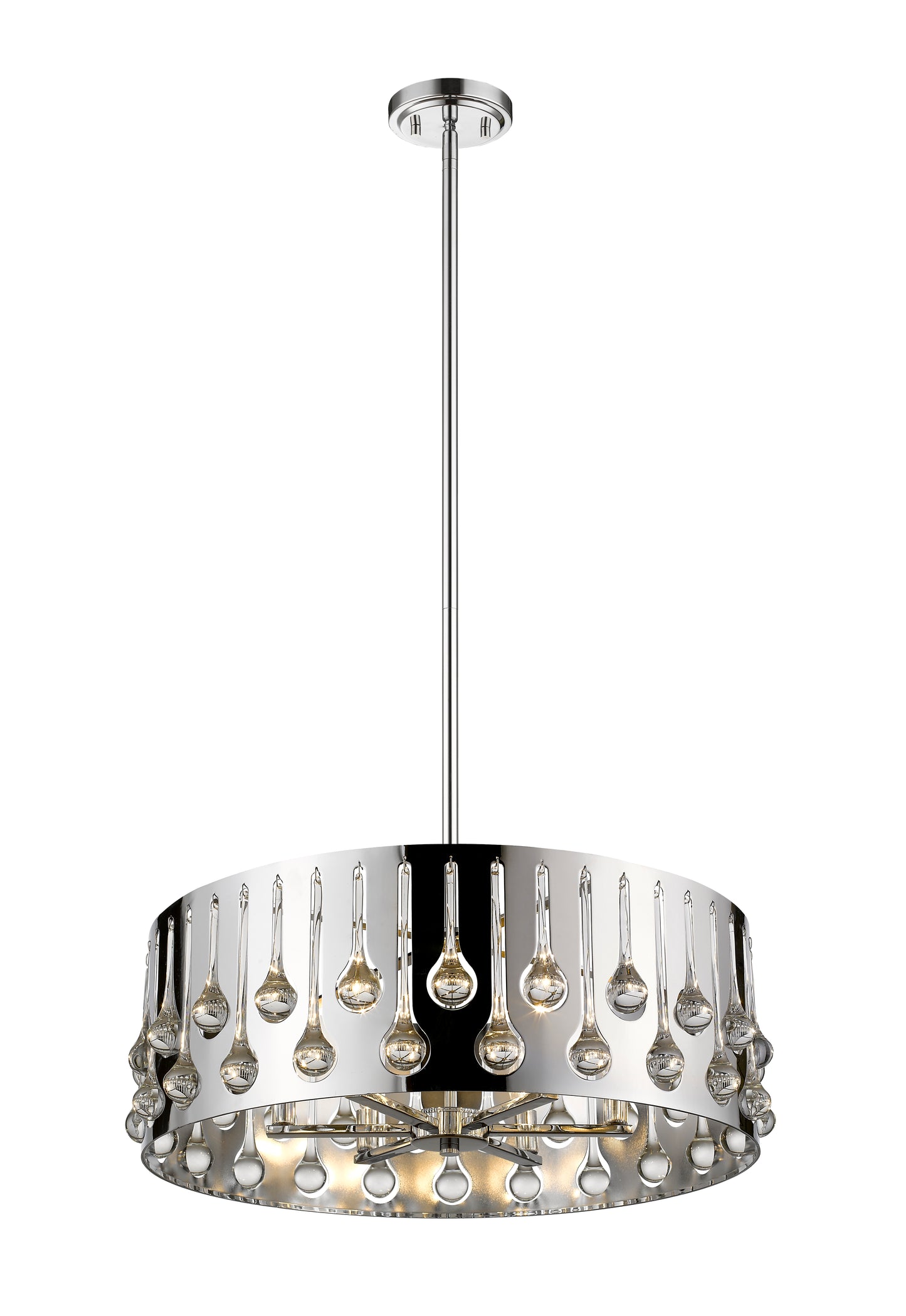 Oberon 6 Light Chandelier Chrome