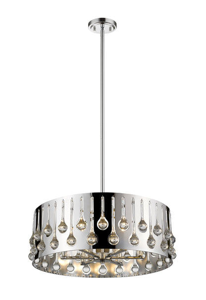 Oberon 6 Light Chandelier Chrome