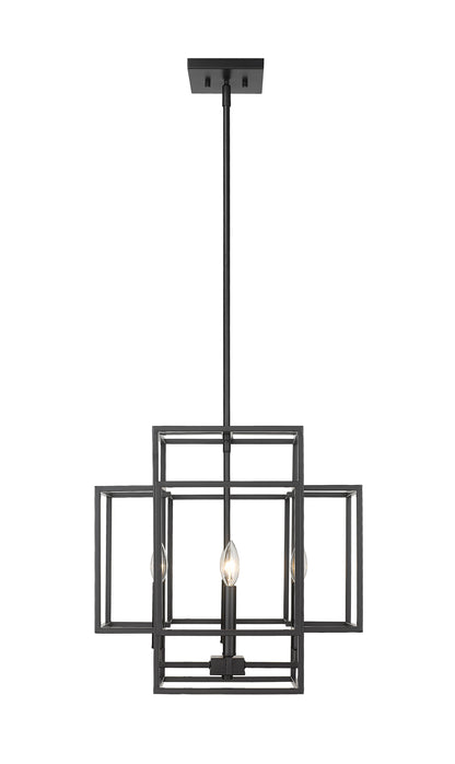 Titania 4 Light Chandelier Matte Black