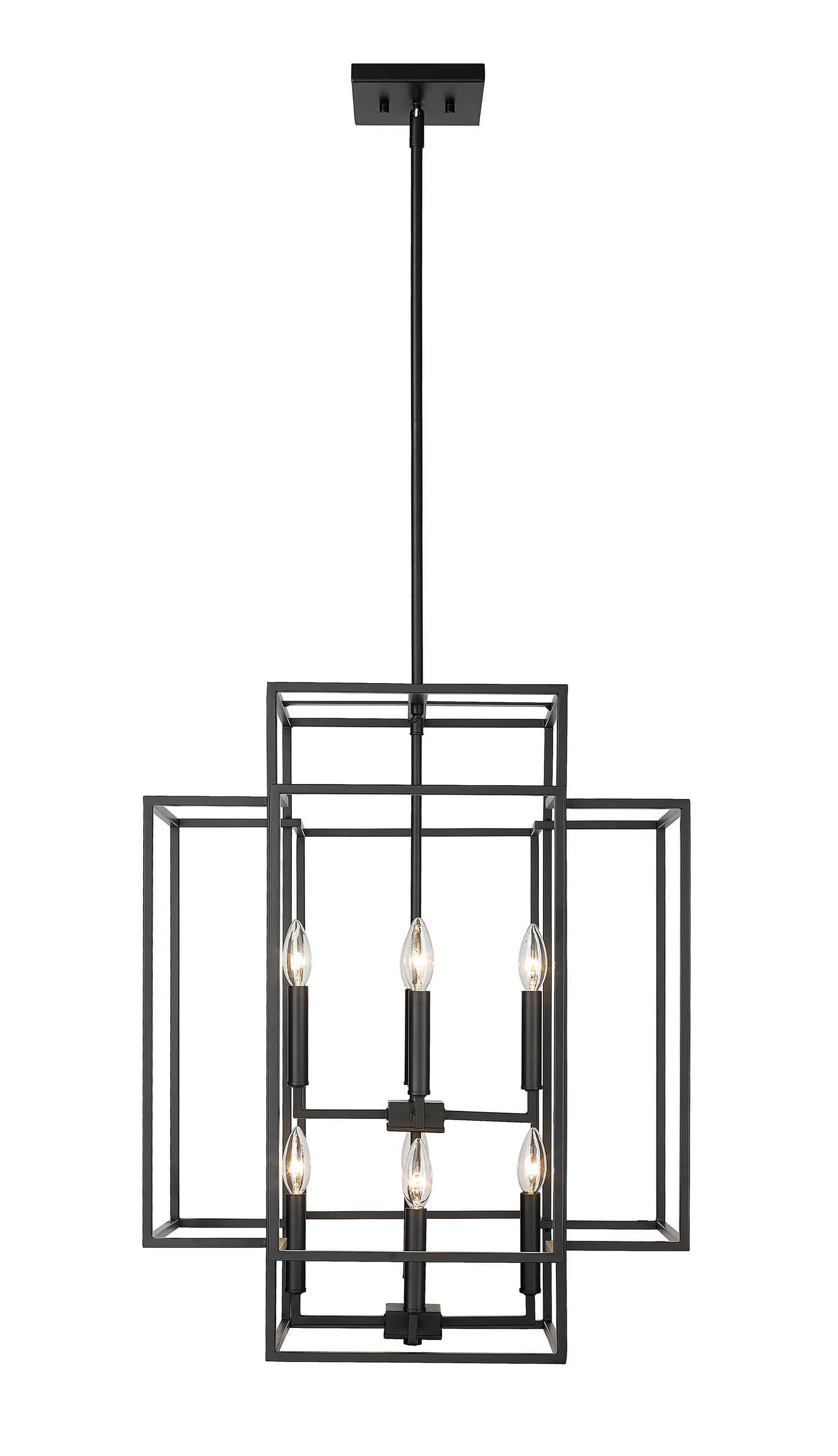 Titania 8 Light Chandelier Matte Black