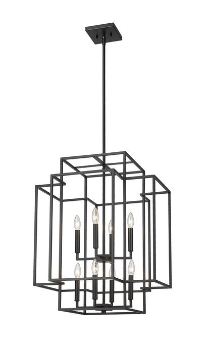 Titania 8 Light Chandelier Matte Black