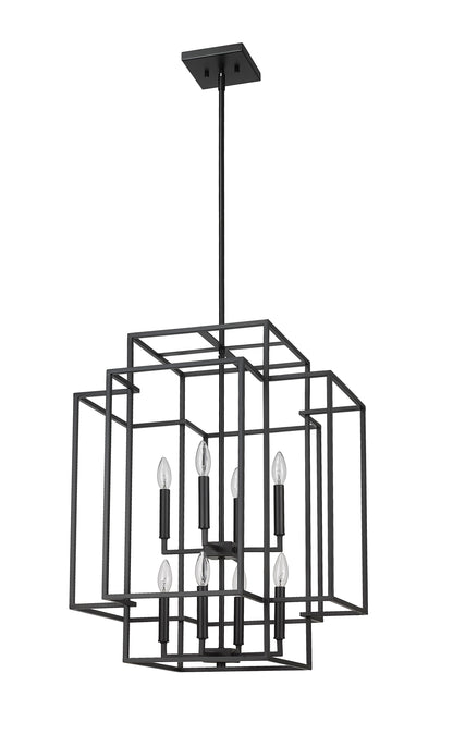 Titania 8 Light Chandelier Matte Black