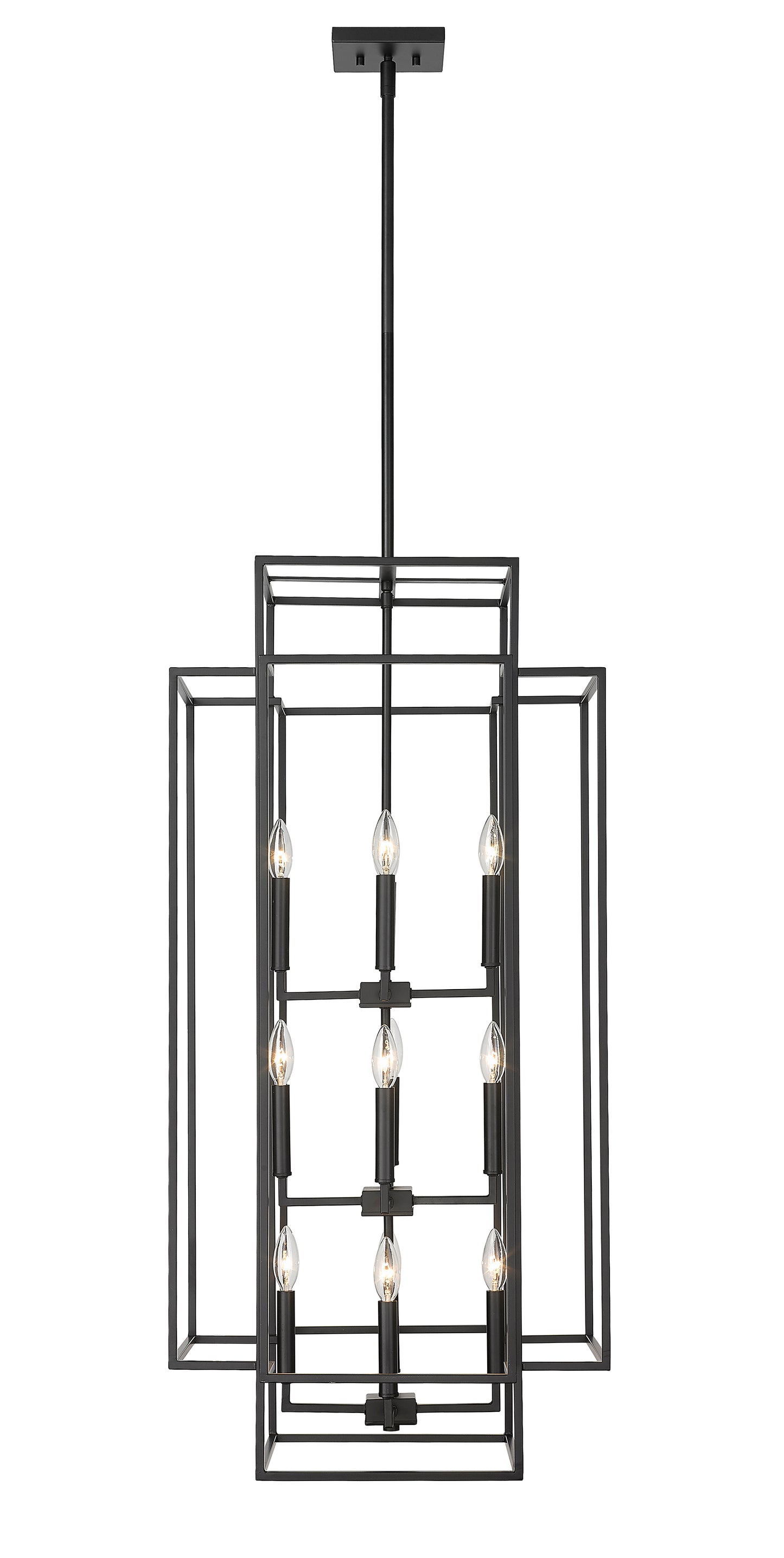 Titania 12 Light Chandelier Matte Black