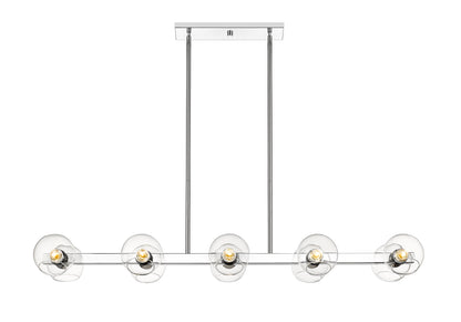 Marquee 10 Light Linear Chandelier Chrome