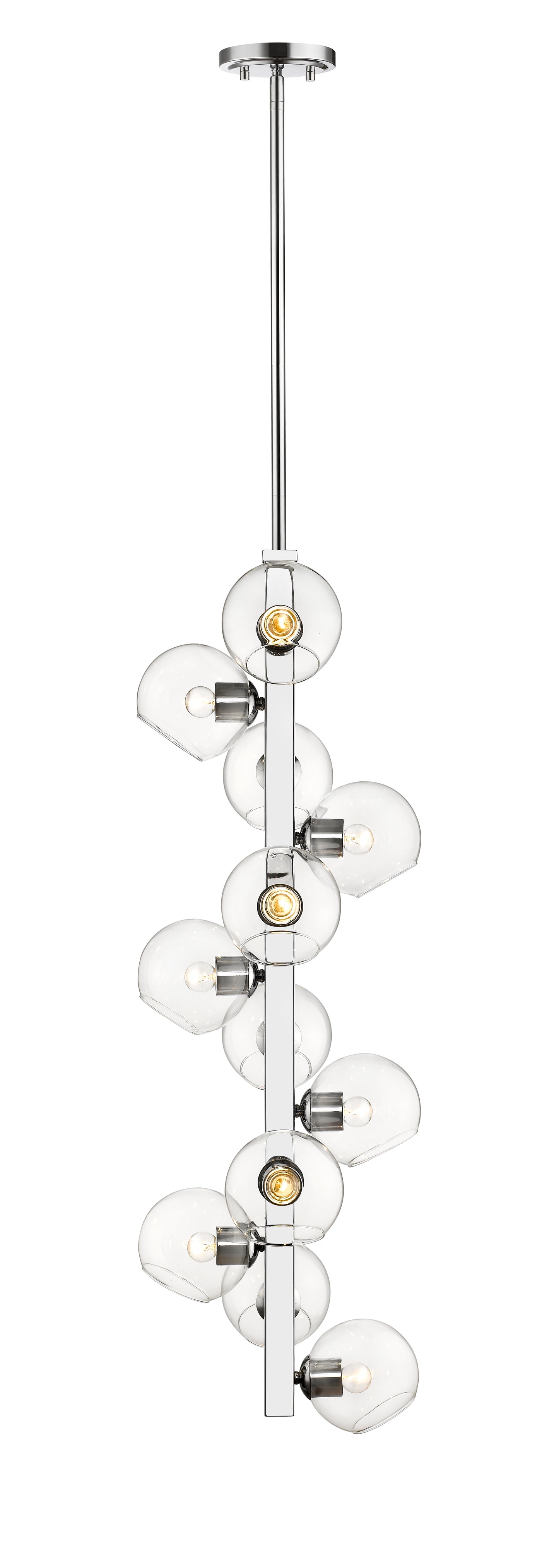 Marquee 12 Light Chandelier Chrome