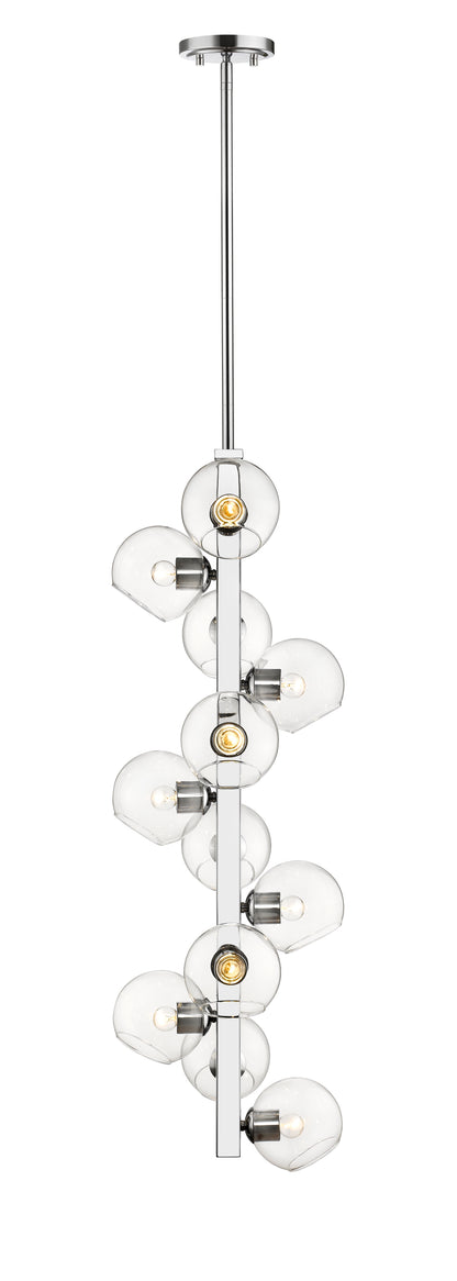 Marquee 12 Light Chandelier Chrome