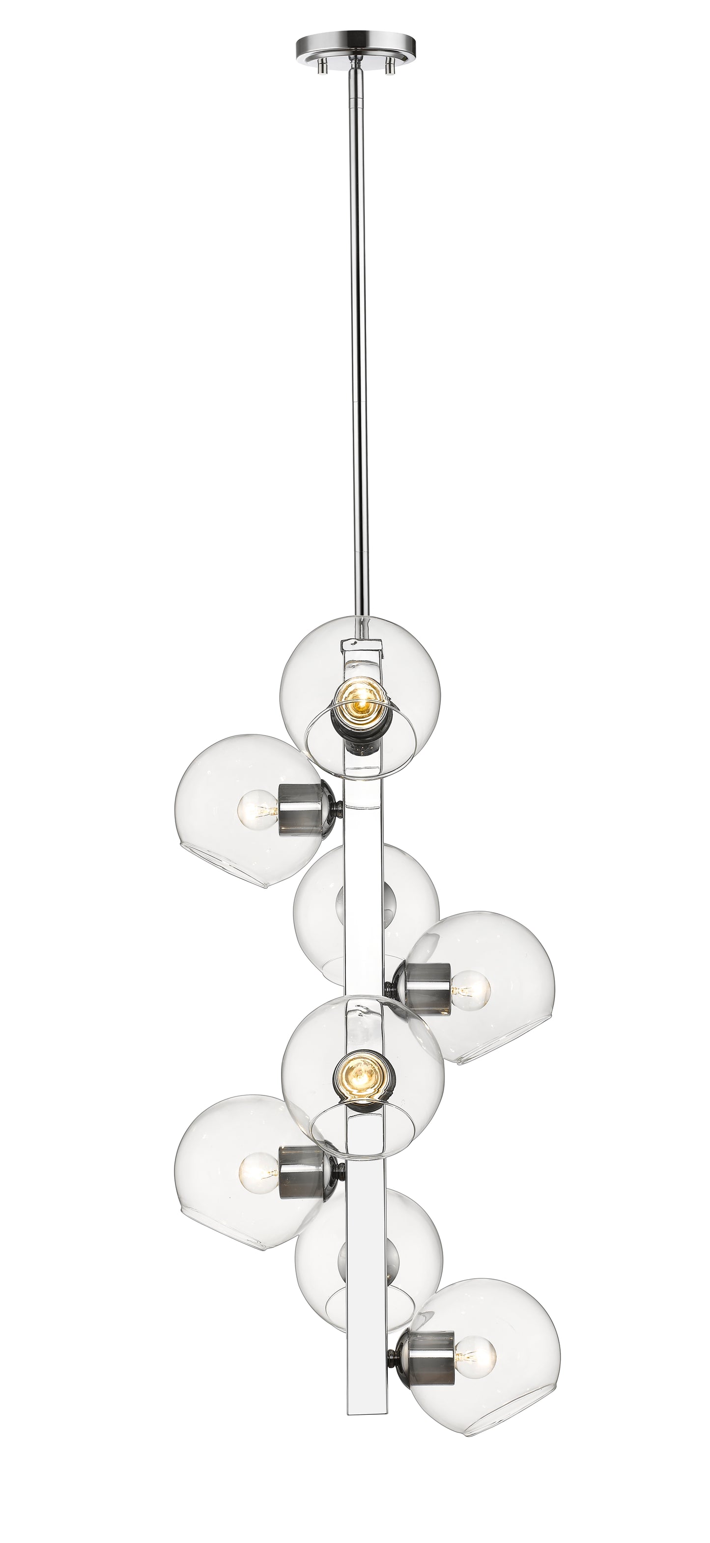 Marquee 8 Light Chandelier Chrome