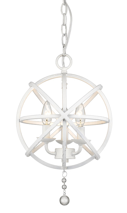 Tull 3 Light Chandelier Matte White