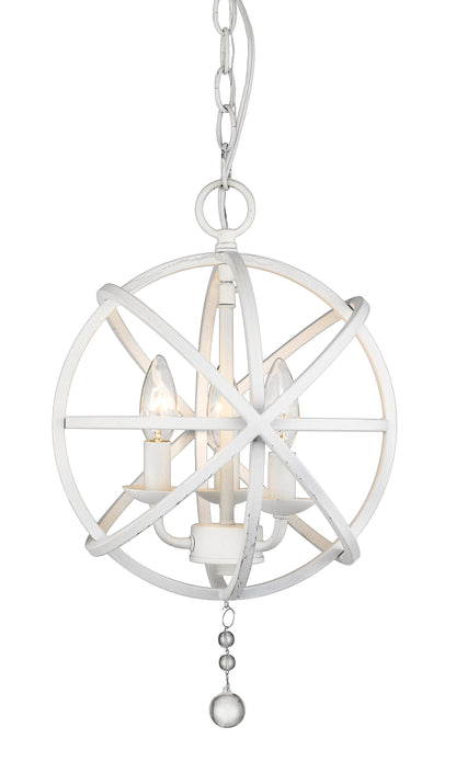 Tull 3 Light Chandelier Matte White