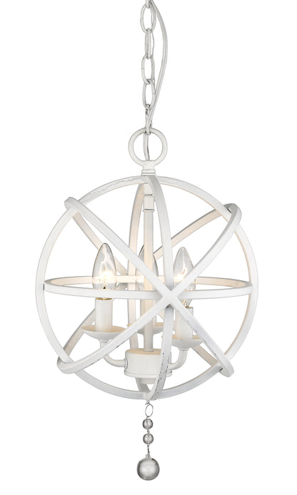 Tull 3 Light Chandelier Matte White