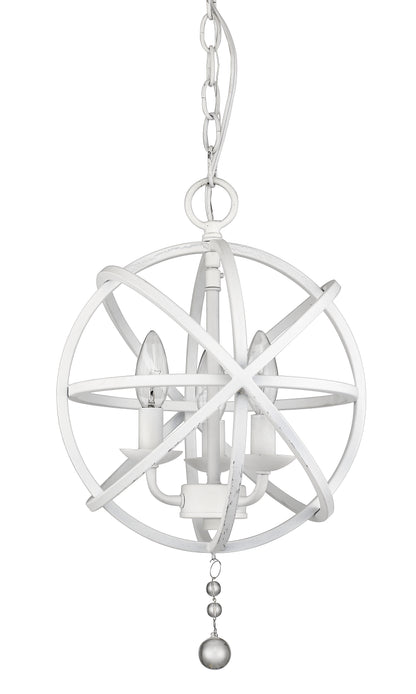 Tull 3 Light Chandelier Matte White
