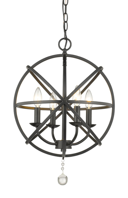 Tull 4 Light Chandelier Matte Black