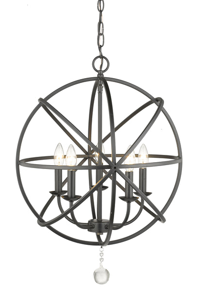 Tull 5 Light Chandelier Matte Black