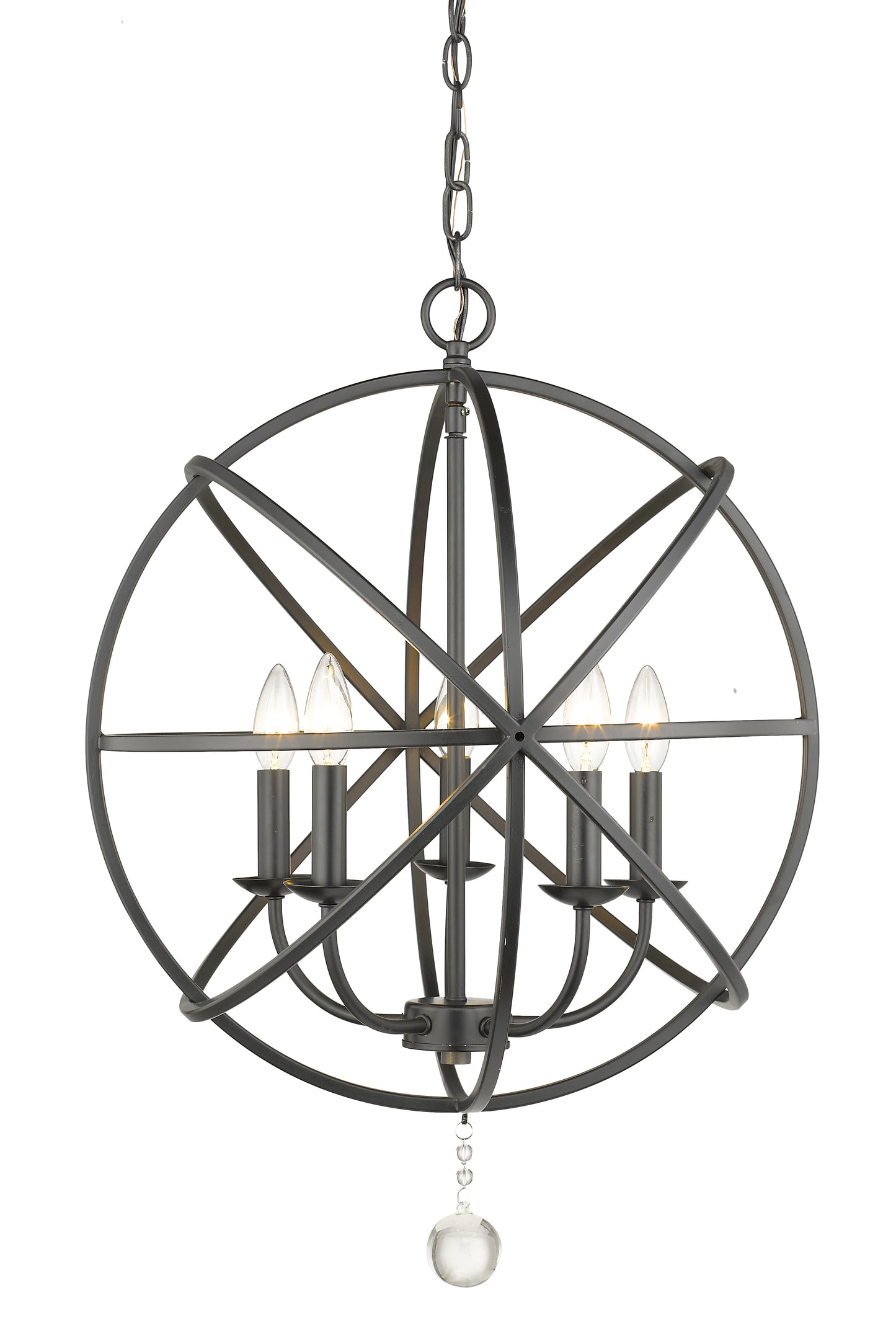 Tull 5 Light Chandelier Matte Black