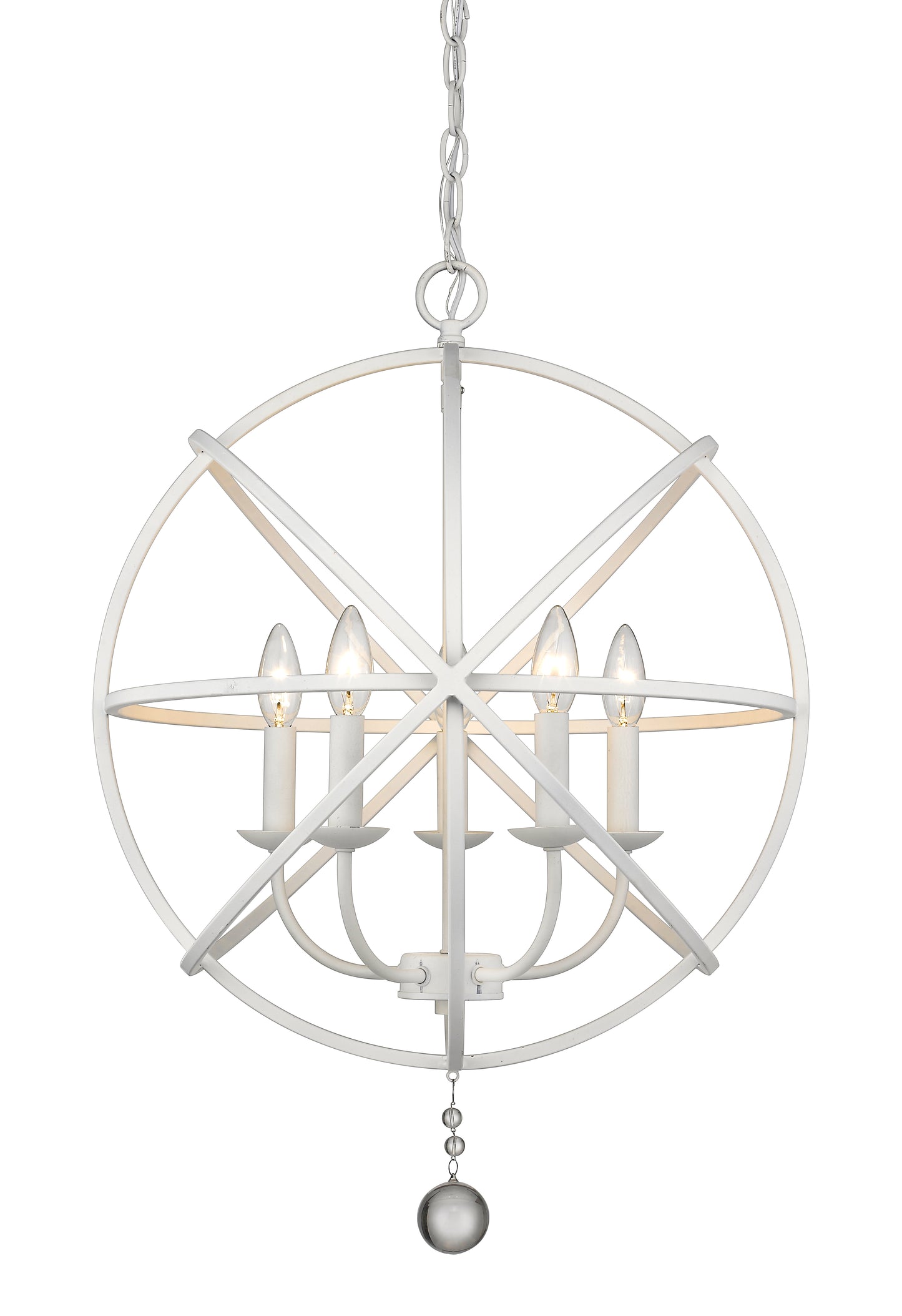 Tull 5 Light Chandelier Matte White