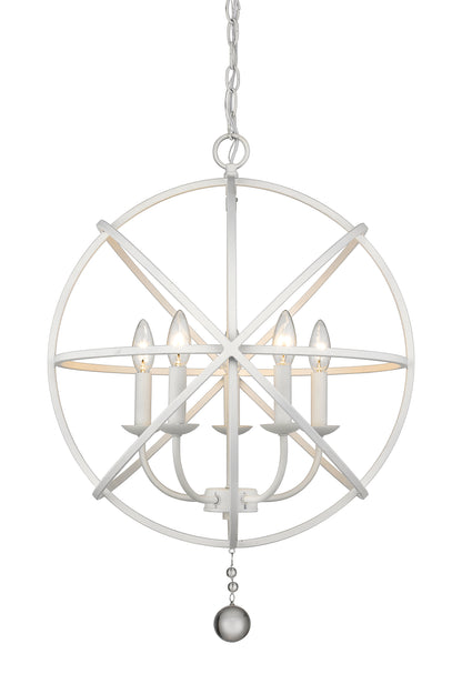 Tull 5 Light Chandelier Matte White